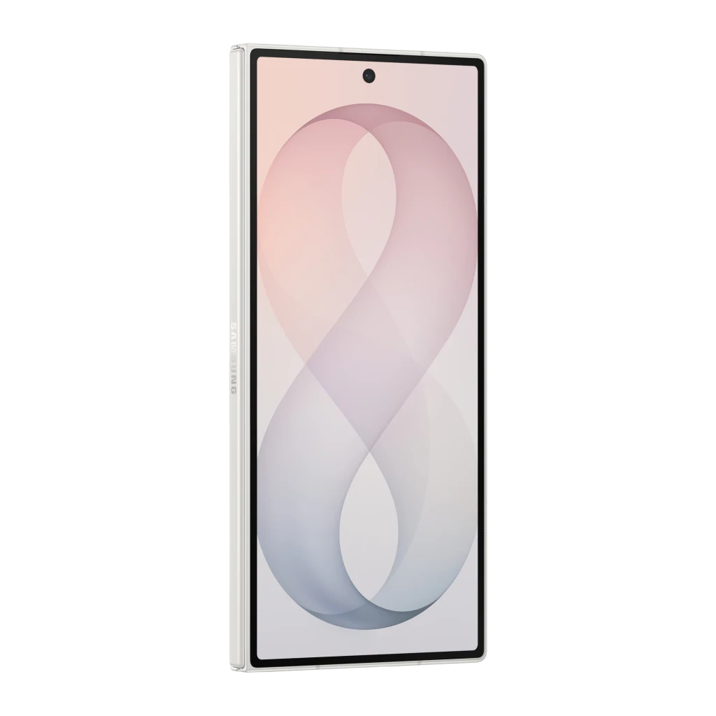 Samsung Galaxy Z Fold8 Ultra 512GB Crema, vista frontal y trasera: plegable abierto, módulo de cámaras triple y pantalla - Ítem3