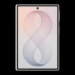 Samsung Galaxy Z Fold8 5G 1TB Crema, pantalla interior desplegada: vista frontal con wallpaper abstracto en forma de 8 y