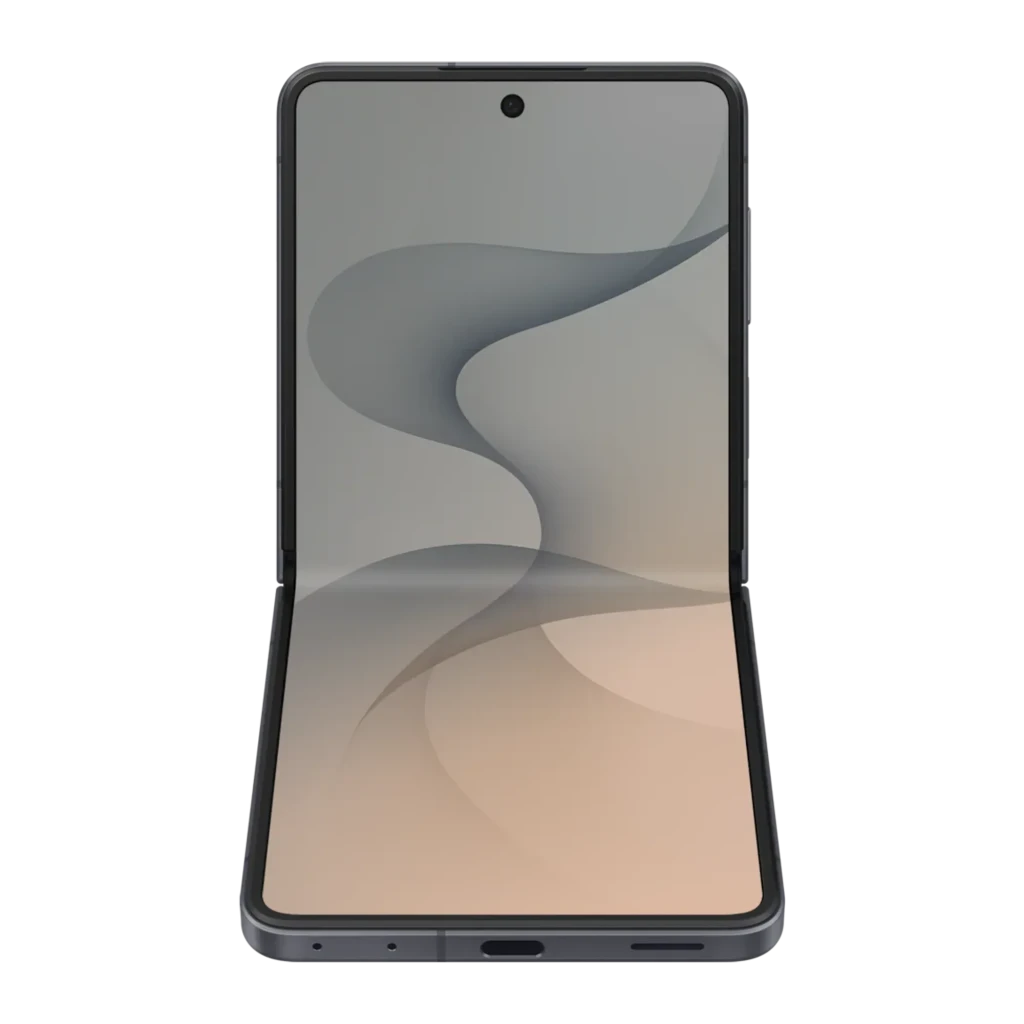 Samsung Galaxy Flip8 5G 512GB Grafito, vista frontal y trasera: dos unidades plegable abierta y cerrada con módulo de cámaras - Ítem2