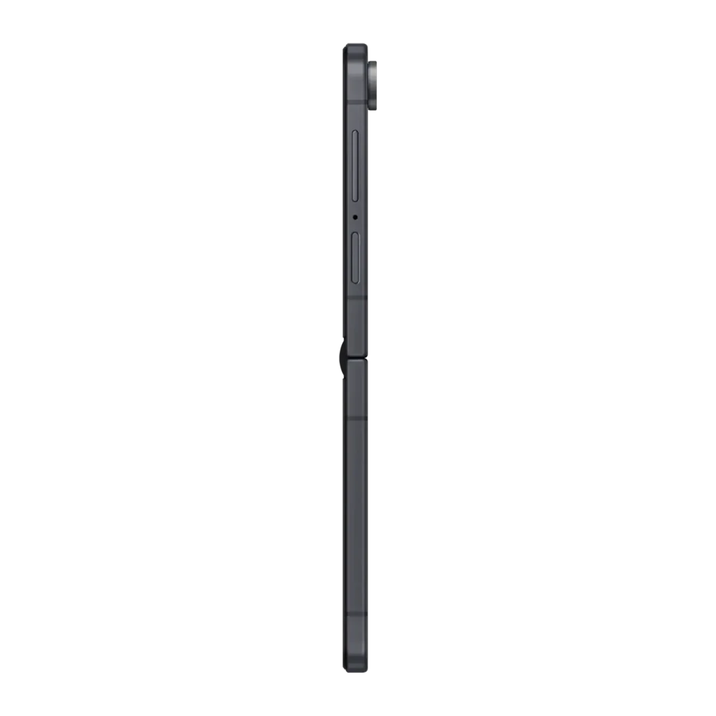 Samsung Galaxy Flip8 5G 512GB Grafito, vista frontal y trasera: dos unidades plegable abierta y cerrada con módulo de cámaras - Ítem8