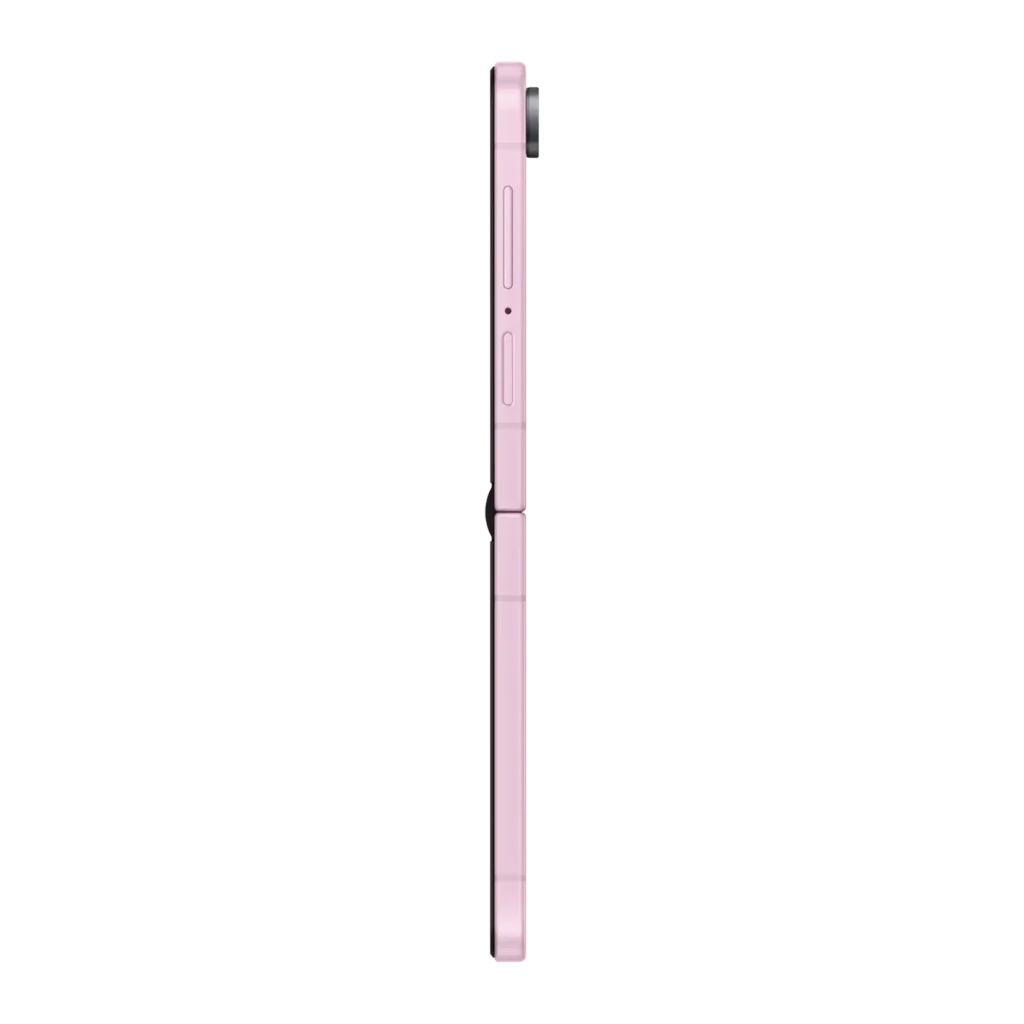 Samsung Galaxy Z Flip8 512GB Rosa, vista principal: dos unidades plegable abierta con pantalla y cerrada mostrando módulo de - Ítem8