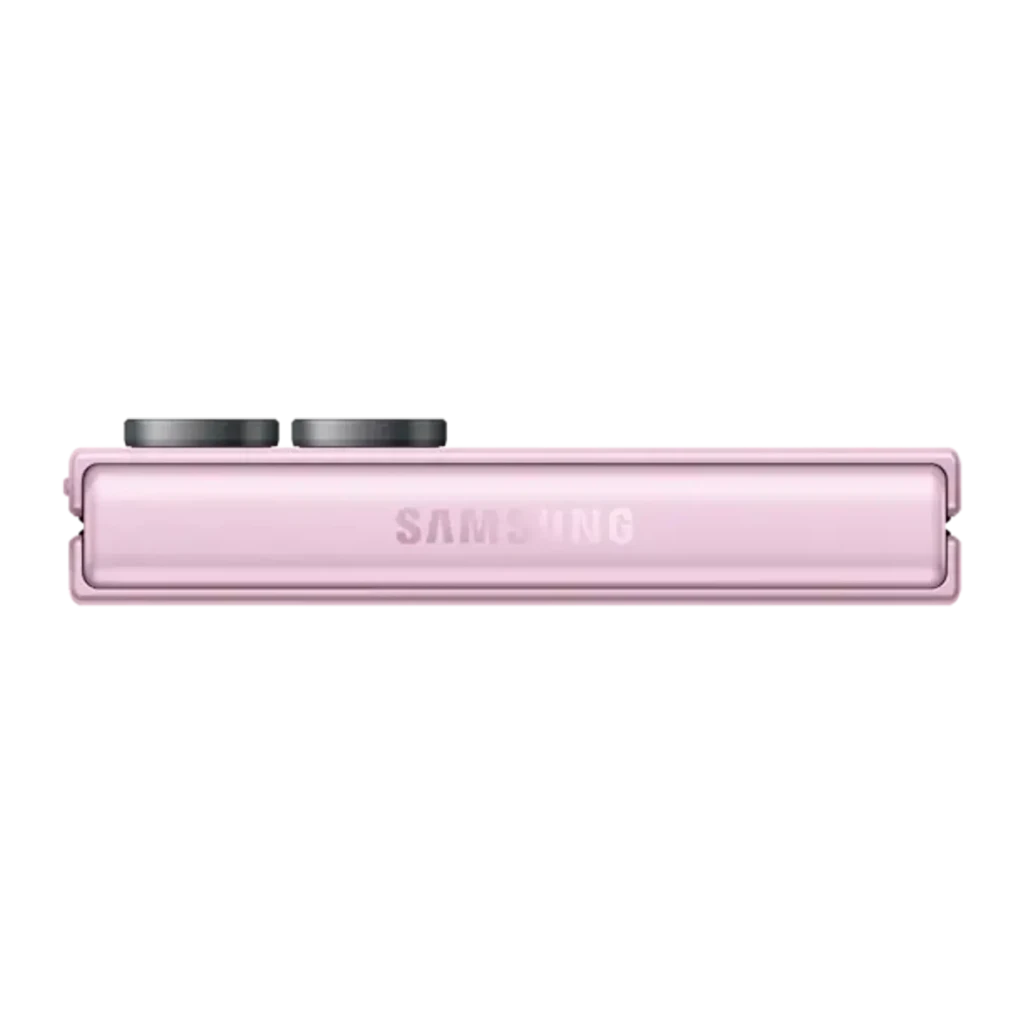 Samsung Galaxy Z Flip8 512GB Rosa, vista principal: dos unidades plegable abierta con pantalla y cerrada mostrando módulo de - Ítem9