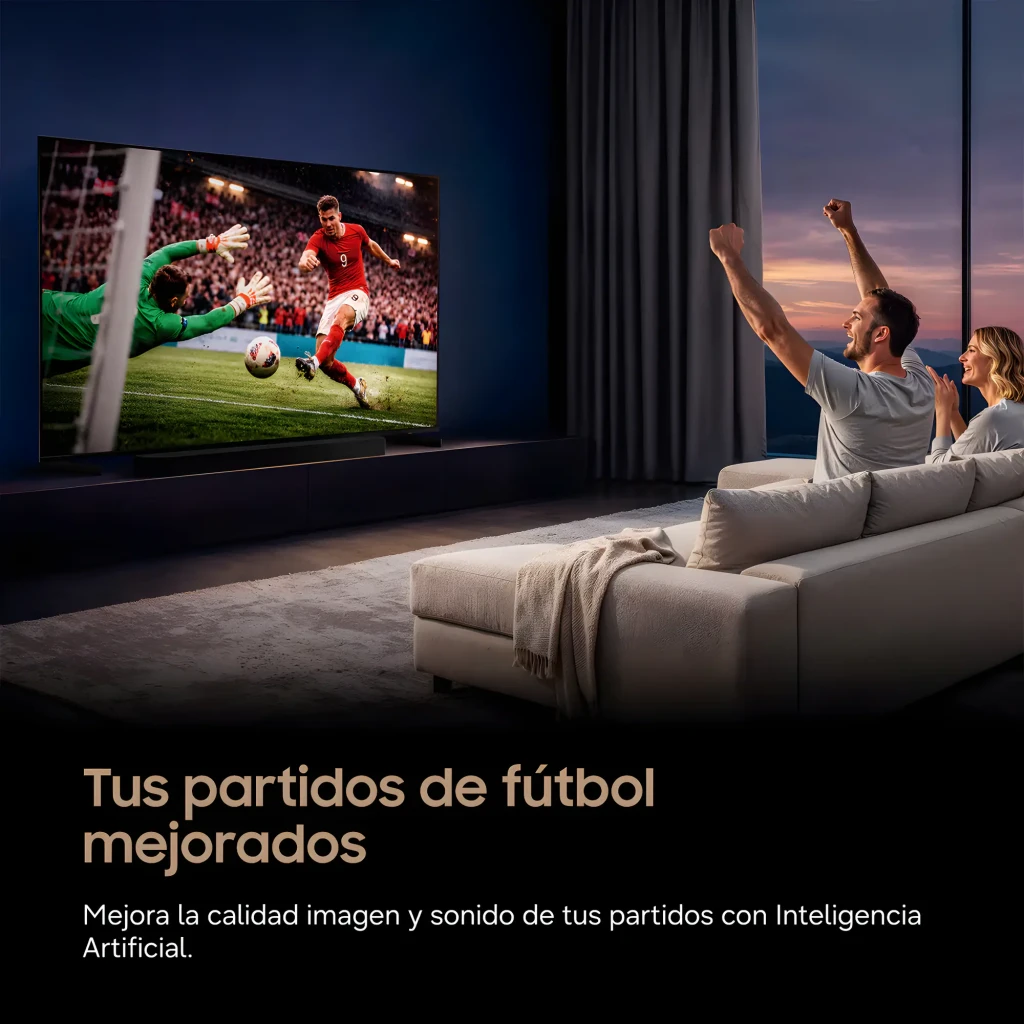 Samsung TV 85 R85H UHD Micro RGB negro, vista frontal: pantalla con contenido colorido y características Micro RGB 2026 - Ítem4