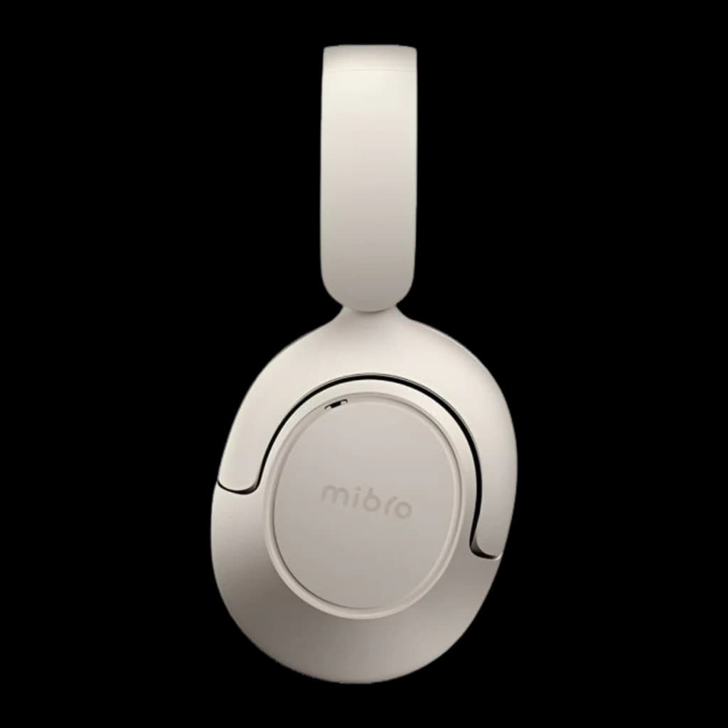Auricular Mibro Headphone One Light Beige con diadema acolchada, copa ovalada giratoria y acabado mate, diseño inalámbrico Bluetooth 5.4 elegante y ligero