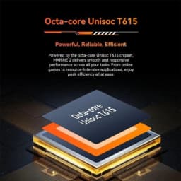 Oscal Marine 2 Noir avec puce Octa‑core Unisoc T615, design robuste MIL‑STD‑810H, batterie 11000 mAh, IP68/IP69K, 6 Go RAM et 256 Go de stockage