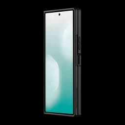 Capa para smartphone Nillkin Flex Pure Fold Pen Slot Preto Silicone líquido + PC, vista lateral: ecrã dobrável e botões