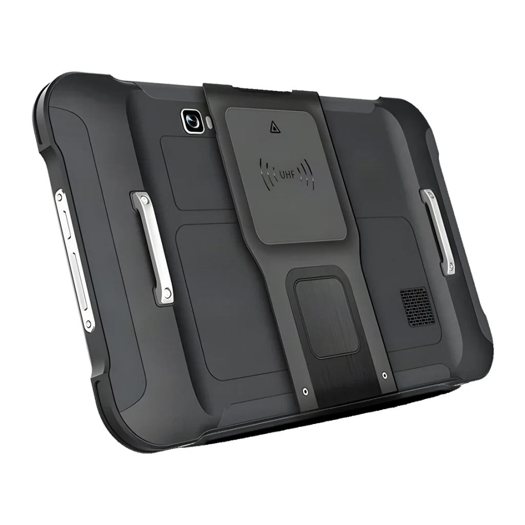 Chainway P80 SE4710 4Go/64Go 4G LTE IP65 Chutes 1.5m 8 pouces IPS 1920x1200, vue arrière: module caméra, lecteur UHF