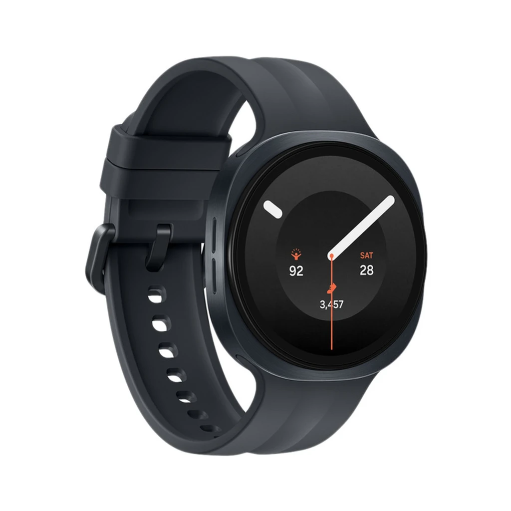Samsung Galaxy Watch9 40mm LTE gris oscuro con caja de aluminio, correa deportiva a juego y pantalla circular negra con bisel fino y botones laterales - Ítem2