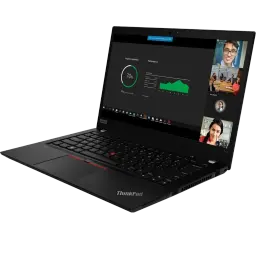 Lenovo ThinkPad T14 Gen 5 14 pouces noir mat avec écran FHD, clavier rétroéclairé, pavé tactile large, webcam HD et charnière robuste, design fin et pro