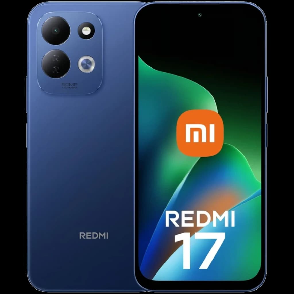 Xiaomi Redmi 17 4GB/256GB Azul con pantalla 6,9 pulgadas, triple cámara trasera con 50 MP, frontal perforada y cuerpo azul mate elegante
