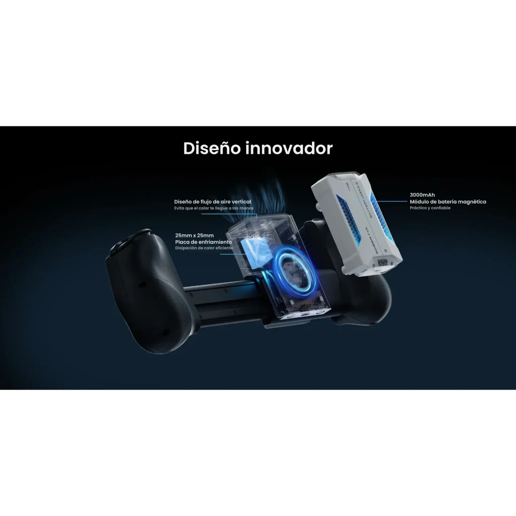 Accessoire gaming GameSir FX5 Cooler sans fil RGB 3 modes de refroidissement, vue éclatée: plaque de refroidissement