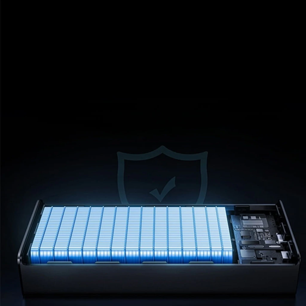 Power Bank Baseus EnerFill FP41 noir, bloc rectangulaire avec écran LED affichant 99 %, logo 22,5W visible, finitions mates élégantes - Ítem3