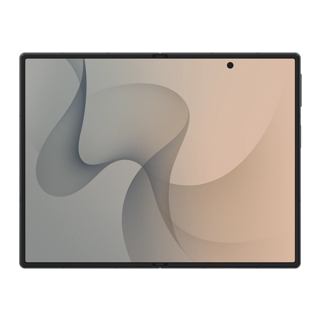 Samsung Galaxy Z Fold8 1TB Grafite, vista aberta frontal e traseira: módulo de câmeras e ecrã interior desdobrado - Item6
