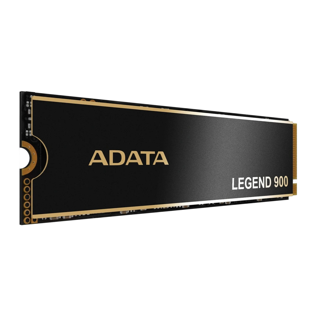 ADATA Legend 900 1TB, vista superior: disipador negro con letras doradas, conector M.2 y bordes dorados visibles - Ítem2