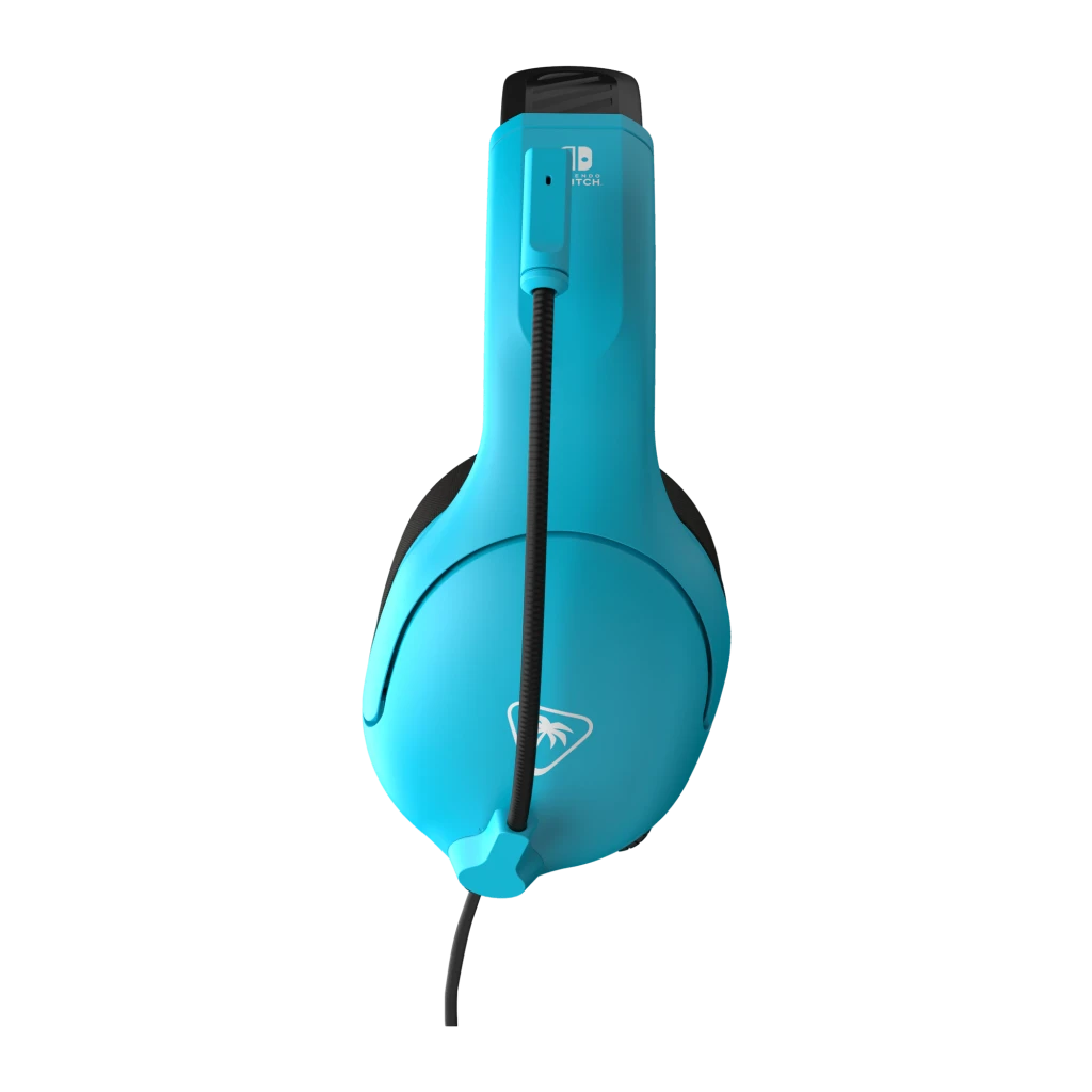 Turtle Beach Airlite Fit Neon Blue & Red bleu, vue latérale: casque bleu et rouge avec micro flexible et logo Nintendo Switch - Ítem2