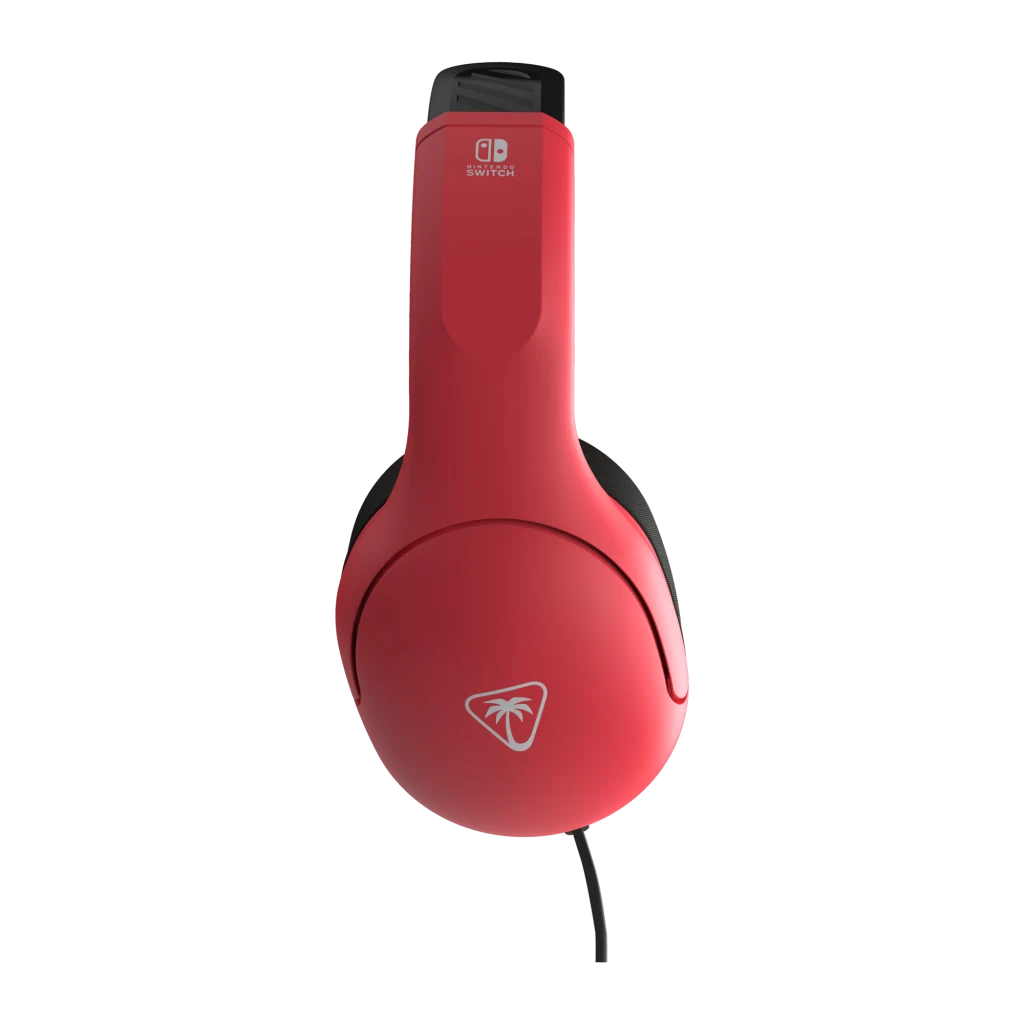 Turtle Beach Airlite Fit Neon Blue & Red bleu, vue latérale: casque bleu et rouge avec micro flexible et logo Nintendo Switch - Ítem8