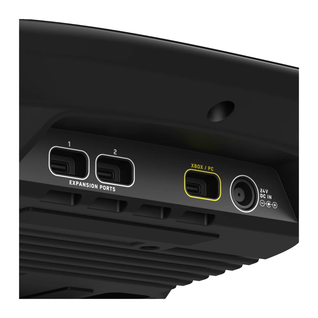 Turtle Beach VelocityOne Race Negro, vista lateral: volante con pantalla, pedales metálicos y palanca de cambios con botones - Ítem9