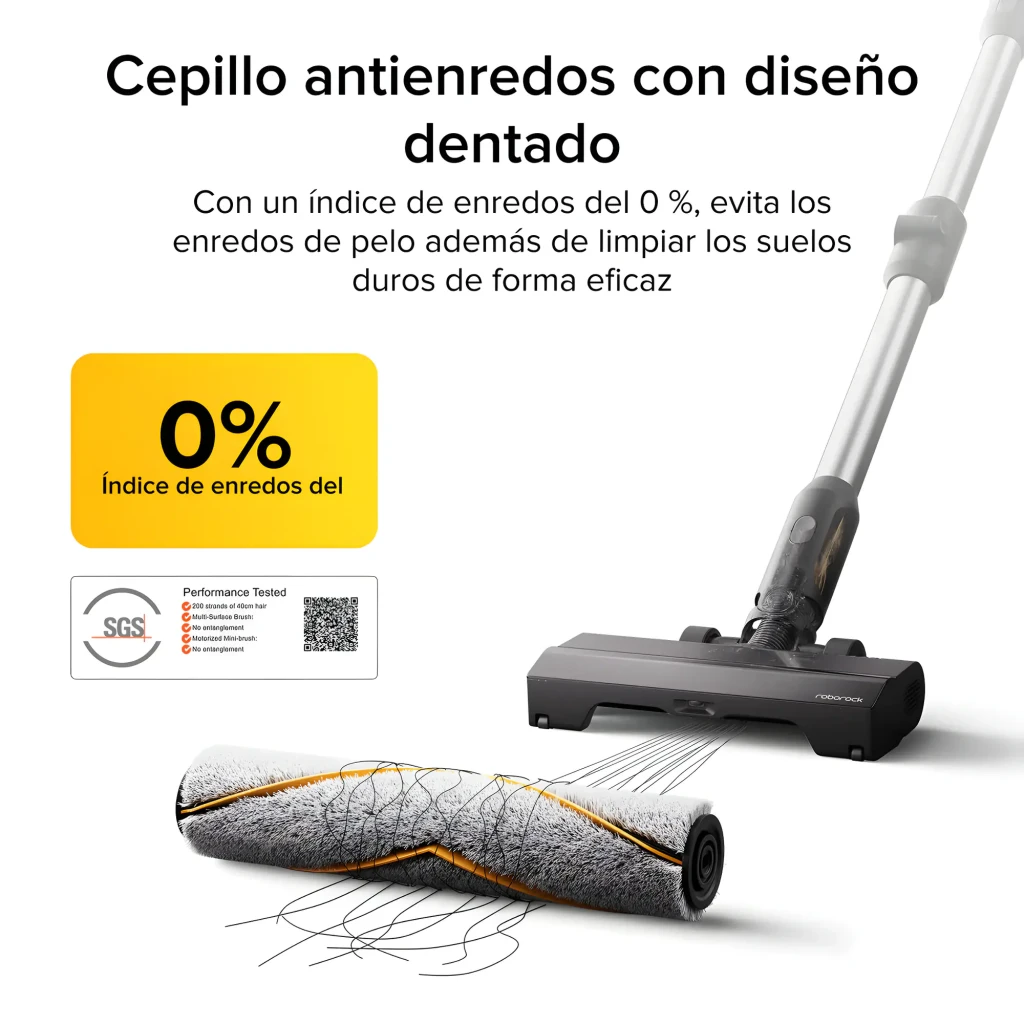 Roborock H60 Ultra Negro, accesorios: aspiradora montada con cepillo turbo, boquilla ranura y base de carga - Ítem4