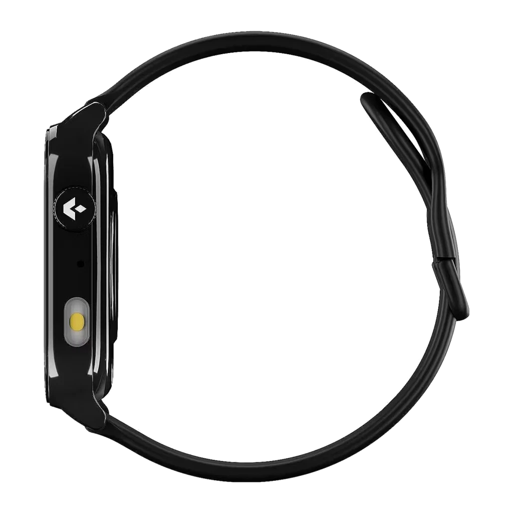 Garett GRC Activity 3 SmartWatch negro, vista frontal izquierda: pantalla colorida con hora, frecuencia cardíaca y pasos, - Ítem3