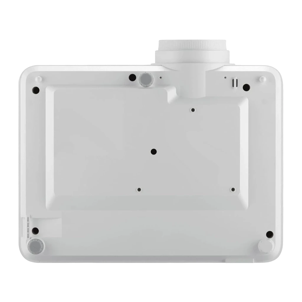 InFocus Orbital IN0061SL 4000lm Branco, vista frontal em ângulo: lente, grelha de ventilação, logo LightPro 4K UHD e painel - Item1