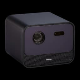 InFocus in3028sl Quantum LED Crusader Grandmaster 32GB Morado medianoche, vista frontal en ángulo: lente DLP, sensor y