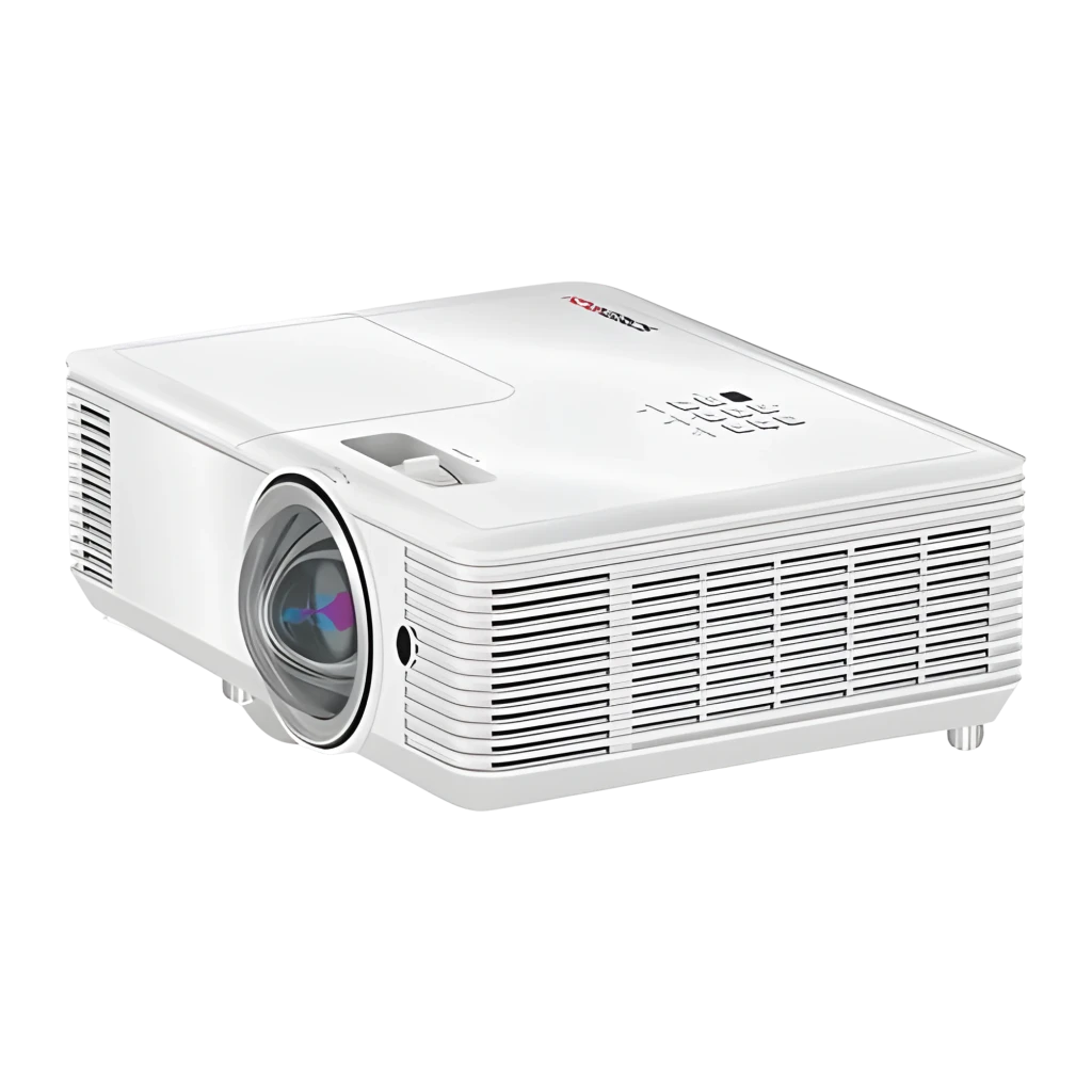 InFocus SP2234ST projetor DLP XGA branco, vista superior: painel de botões, objetiva e grades de ventilação - Item2