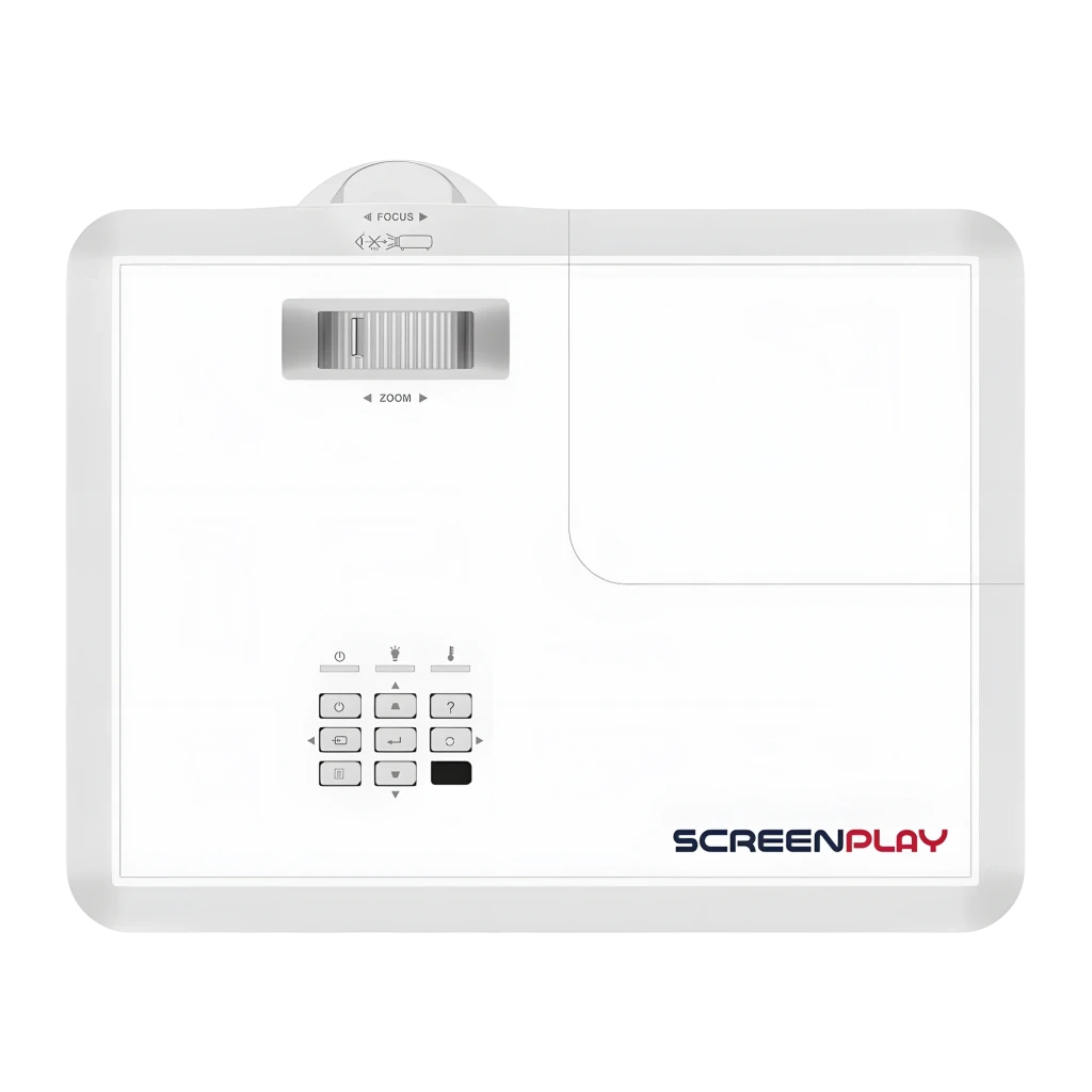 InFocus SP2234ST projetor DLP XGA branco, vista superior: painel de botões, objetiva e grades de ventilação - Item6