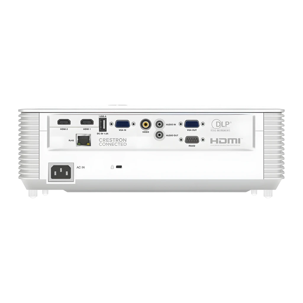 InFocus SP2234ST projetor DLP XGA branco, vista superior: painel de botões, objetiva e grades de ventilação - Item5