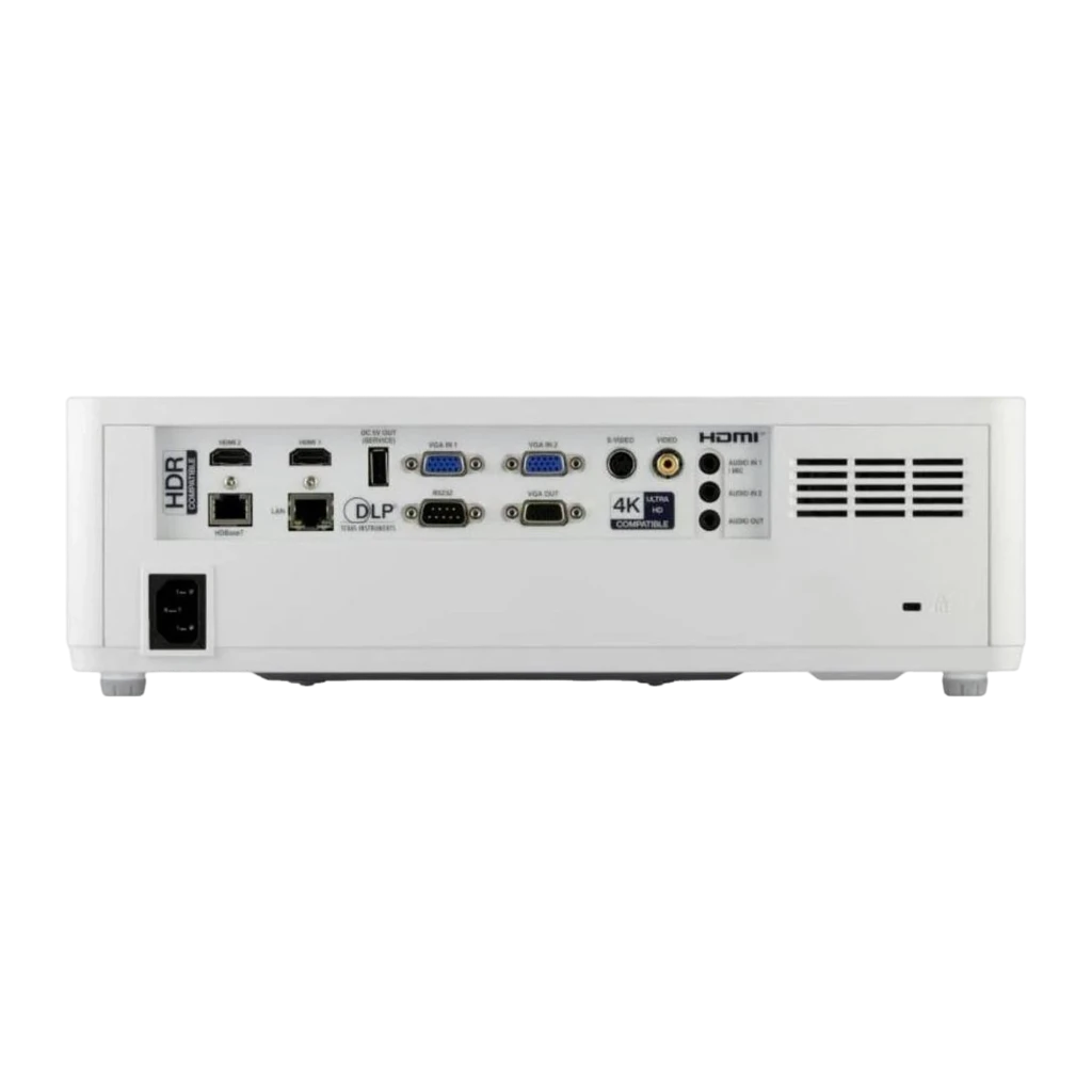 InFocus IN1069SL projetor 7000lm WUXGA Branco, vista lateral direita: objetiva, grades de ventilação e logo InFocus visíveis - Item2