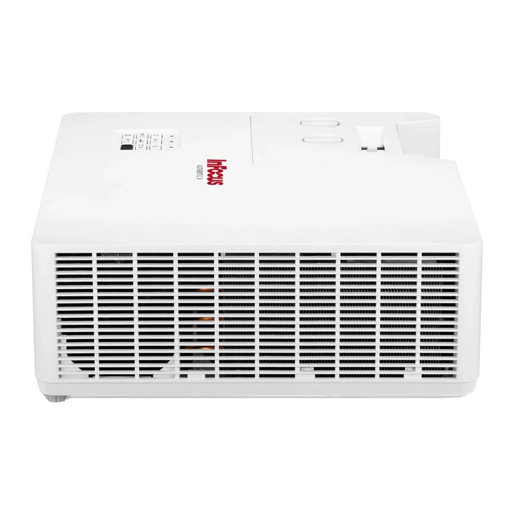 InFocus IN1069SL projetor 7000lm WUXGA Branco, vista lateral direita: objetiva, grades de ventilação e logo InFocus visíveis - Item3