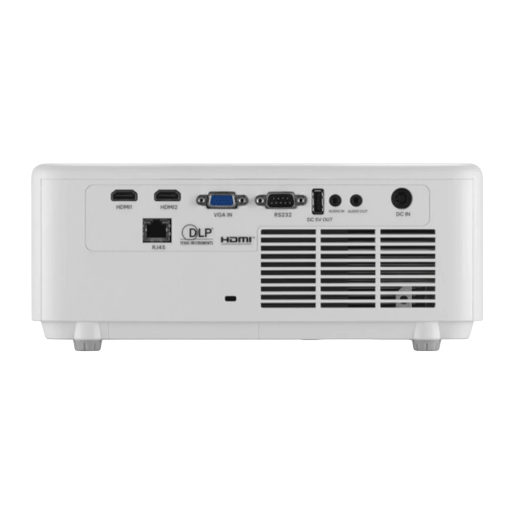 InFocus IN1026ST projetor DLP WXGA branco, vista em perspectiva: painel de controlo superior, grelha e objetiva - Item4