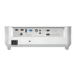 InFocus IN0046ST proyector DLP blanco, panel trasero: puertos HDMI, VGA, composite, audio, RS-232, RJ45 y entrada de