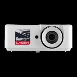 InFocus IN1028SL proyector DLP 5000lm blanco, vista frontal: objetivo y logo Quantum Laser visibles