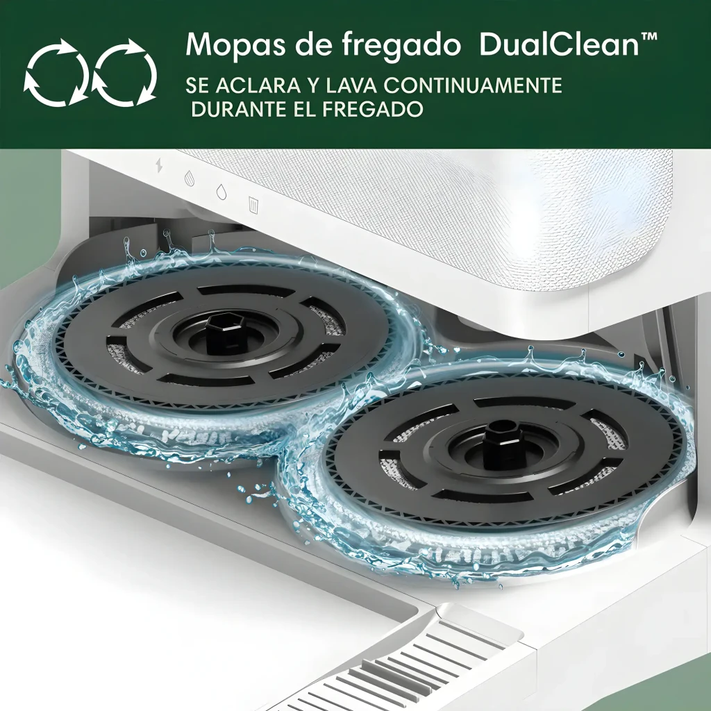 iRobot Roomba Combo Plus 505 Blanco, vista conjunto: robot, base de vaciado automático con depósito y app en smartphone - Ítem8