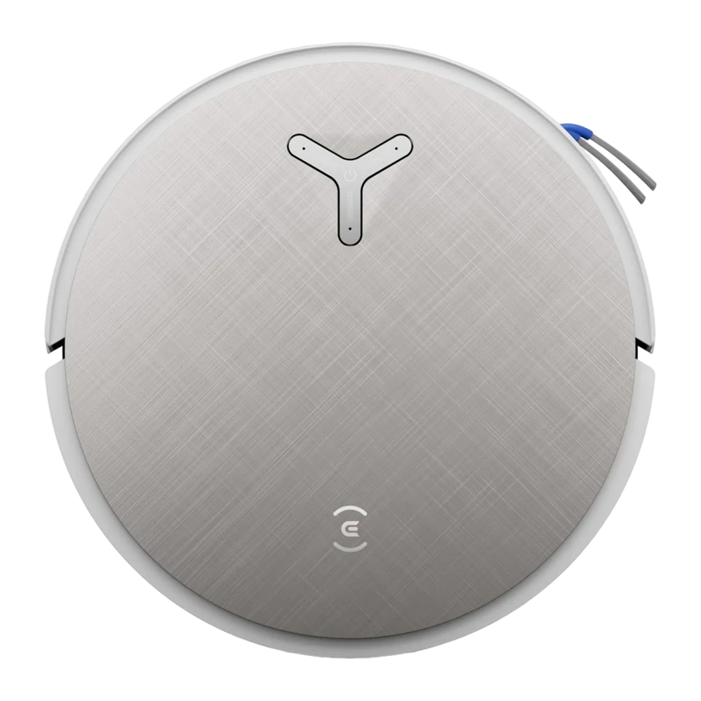 Ecovacs Deebot X12 Pro Omni blanc, vue de face: robot aspirateur sur sa base Omni avec logo Ecovacs - Ítem1