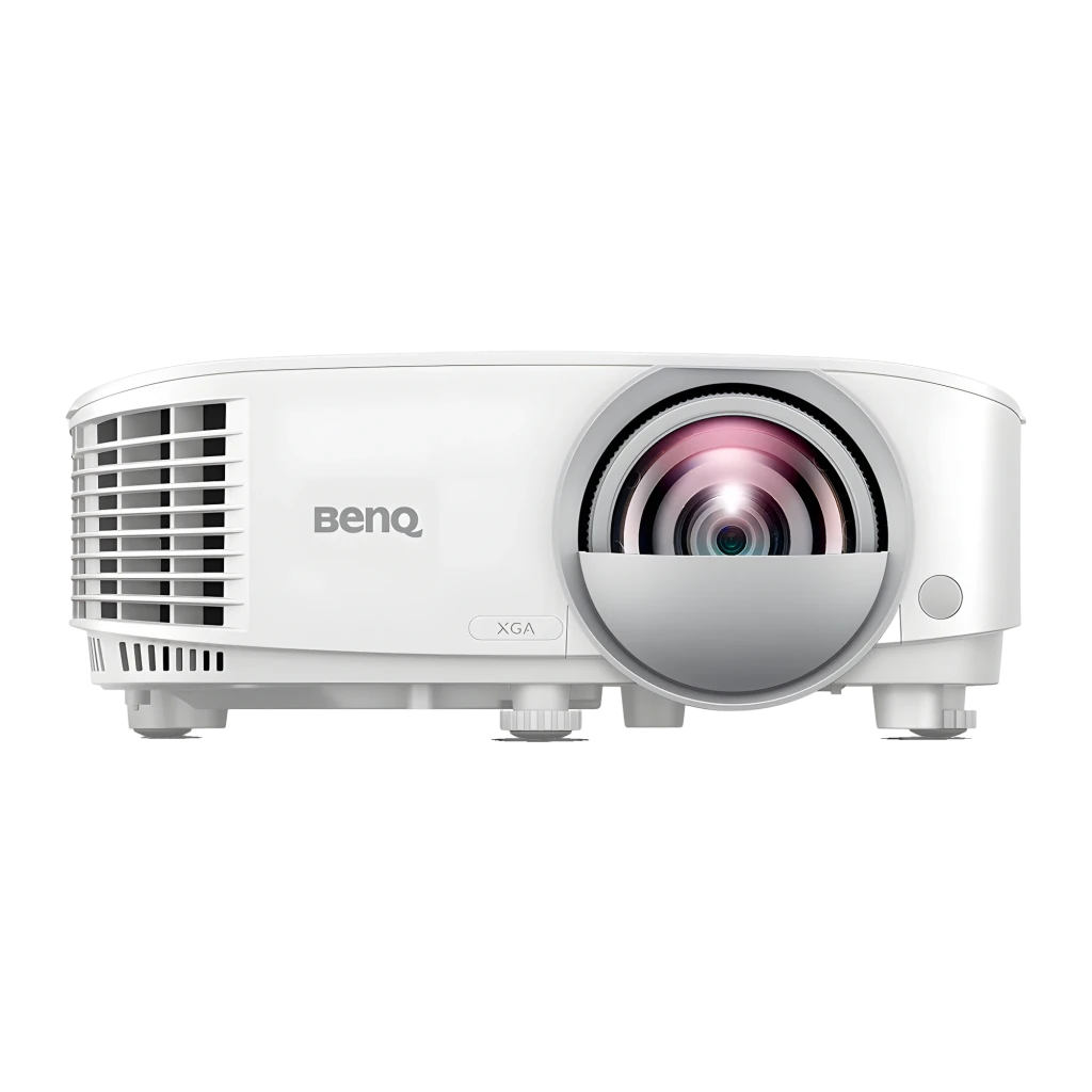 BenQ Projetor MX825STH 3500lm XGA branco, vista frontal-lateral alta: lente curta distância, grelha de ventilação e painel - Item2