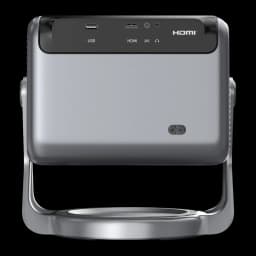 Ultimea Proyector Nova C40 4K 16GB Plata, vista trasera: puertos USB, HDMI, AV y auriculares visibles en panel de