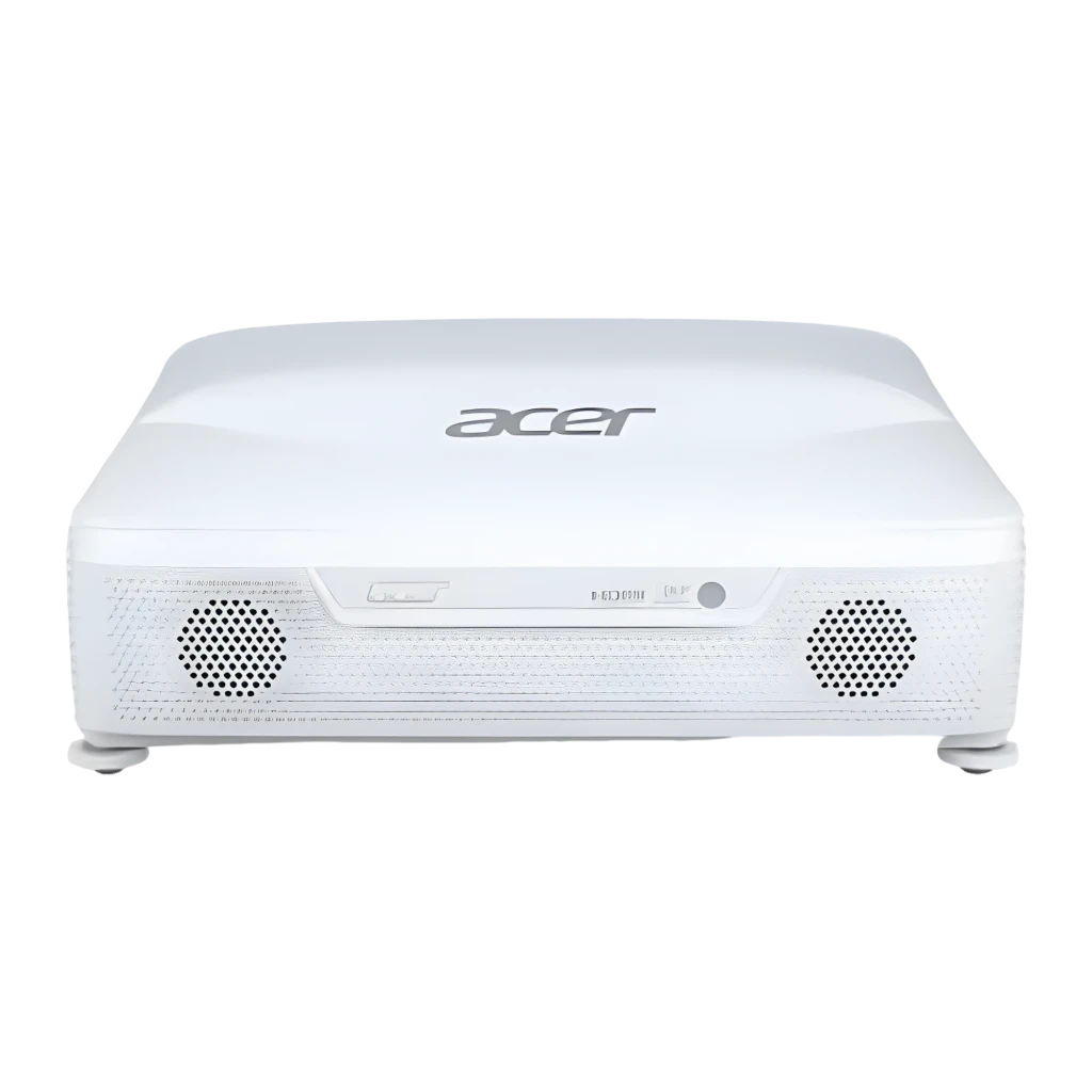 Acer Apex Vision L812 8GB Branco, vista em perspectiva: corpo compacto com grades laterais e logo Acer na tampa - Item3