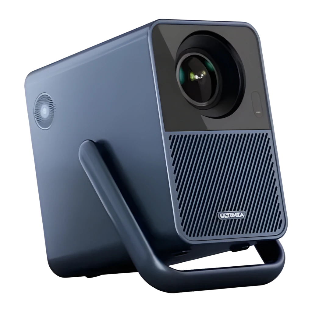 Ultimea Poseidon E40 8GB cinza, vista frontal com controlo: lente, pega superior, grelha e controlo remoto - Item3