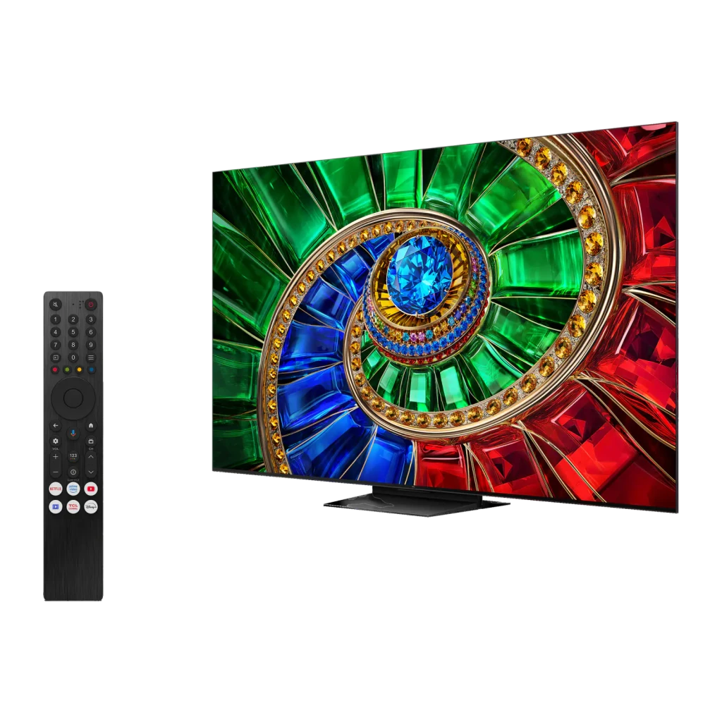 TCL 75RM7L 75 pulgadas 4K negro, vista frontal: pantalla RGB Mini LED con ojo de colores y especificaciones técnicas - Ítem3