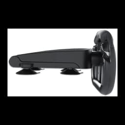 Nacon Volante Nintendo Switch 2 JoyCon preto, vista lateral: base com ventosas e volante ao fundo