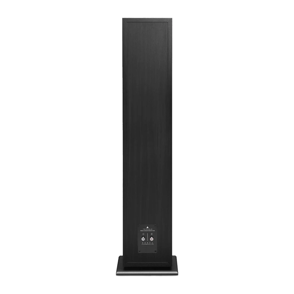 Triangle Borea BR08 negro, vista frontal: par de altavoces de suelo con tweeter blanco, midrange y dos woofers - Ítem1