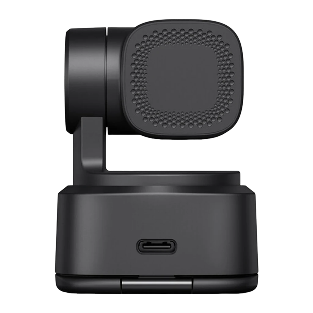 OBSBOT Webcam Tiny SE Full HD negro, vista frontal: lente central, base con logo OBSBOT y cabezal giratorio - Ítem3