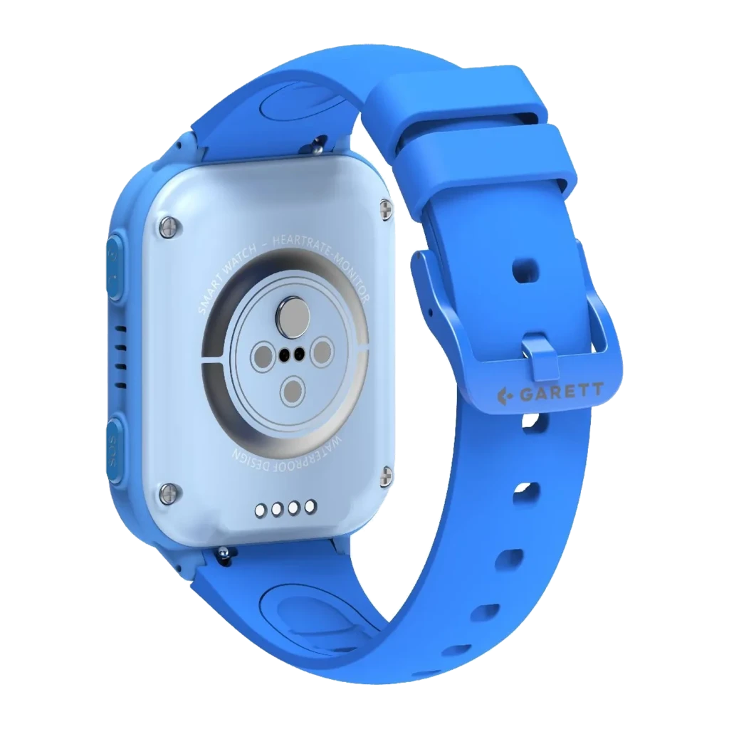 Garett Kids Vibe AI 4G 8GB azul, vista frontal: pantalla con mascota en patinete y hora 09:30 - Ítem1
