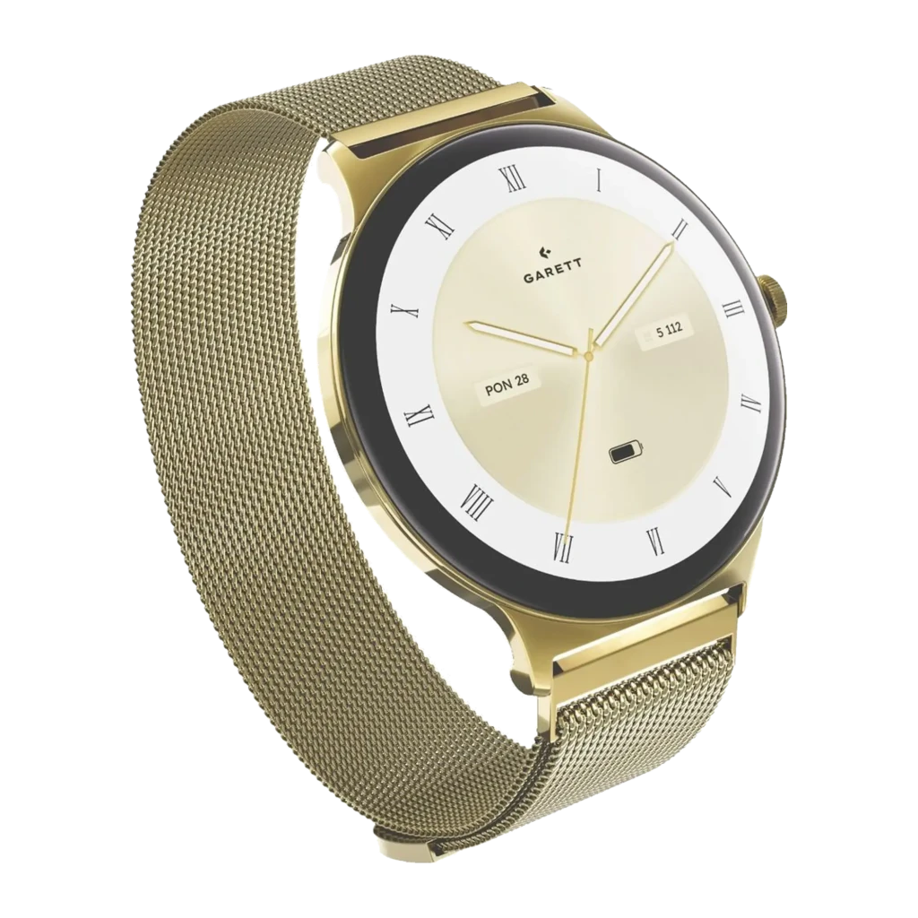 Garett Verona 2 Gold-Steel Mesh Smartwatch dorado - vista principal - Ítem1
