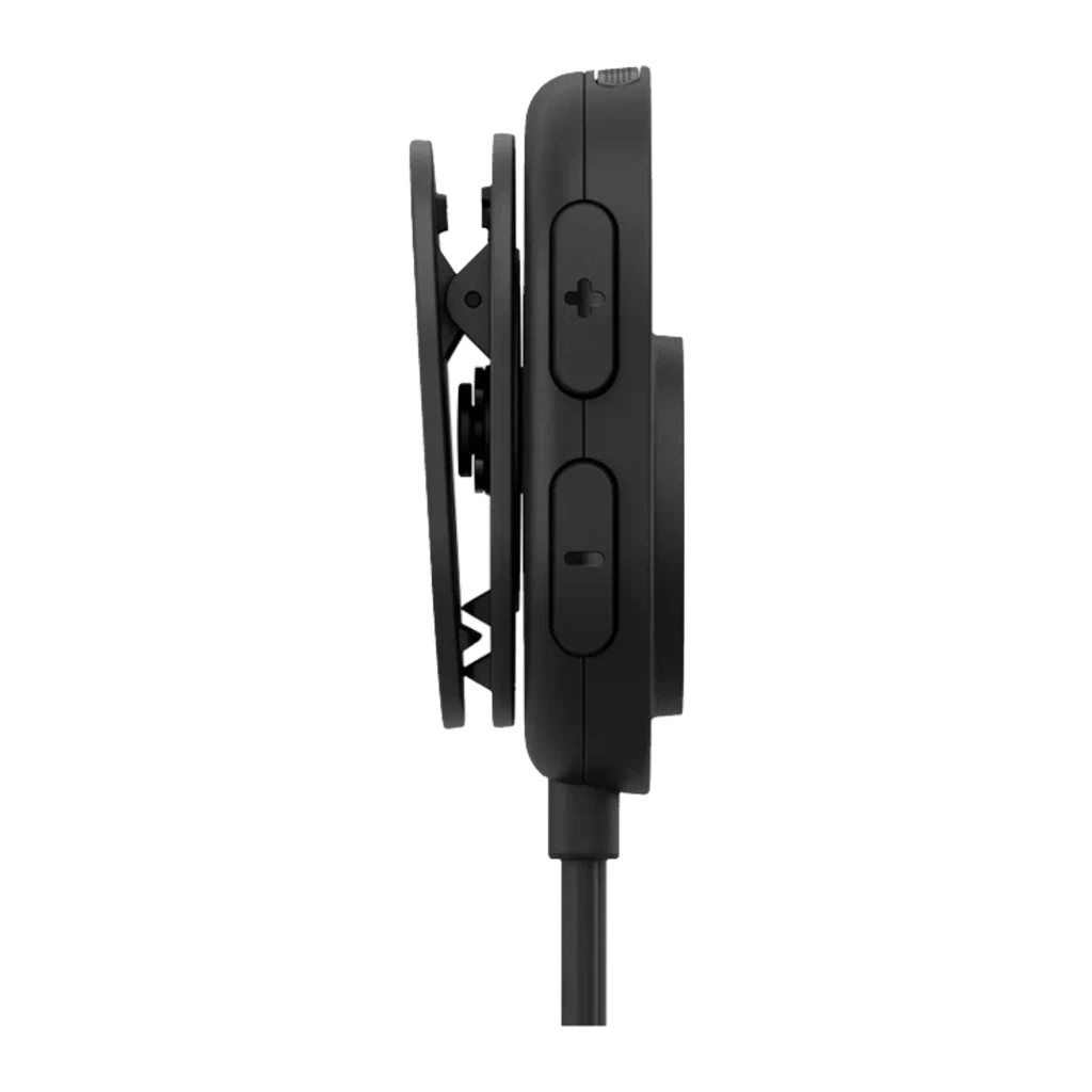 Jabra Perform 10 USB-C negro, vista frontal: cuerpo redondeado con logo Jabra, rueda de control central y LED indicador - Ítem1