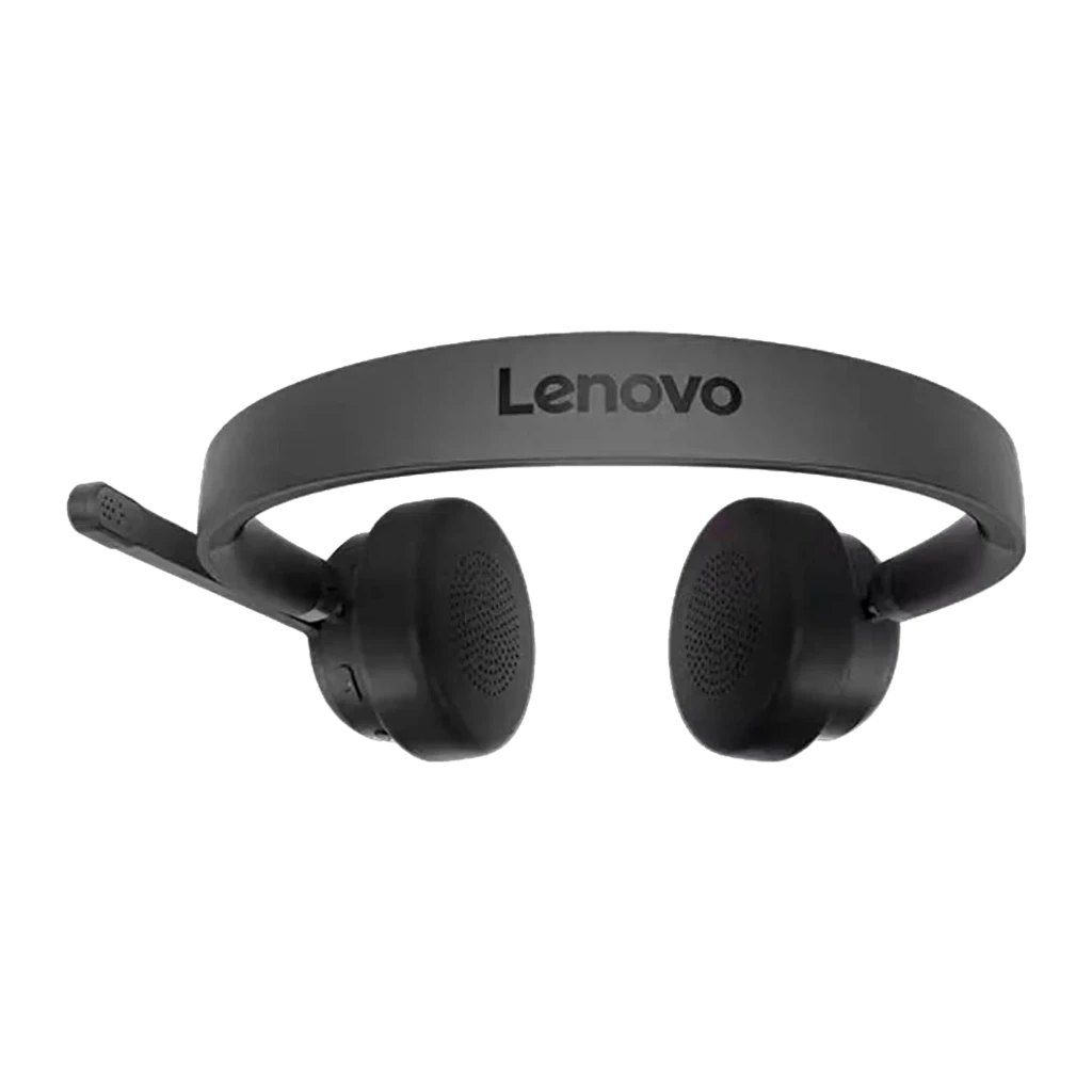 Lenovo 4XD1Q30302 Auriculares Inalámbricos Bluetooth negro, vista lateral: auricular derecho con botones y micrófono - Ítem1