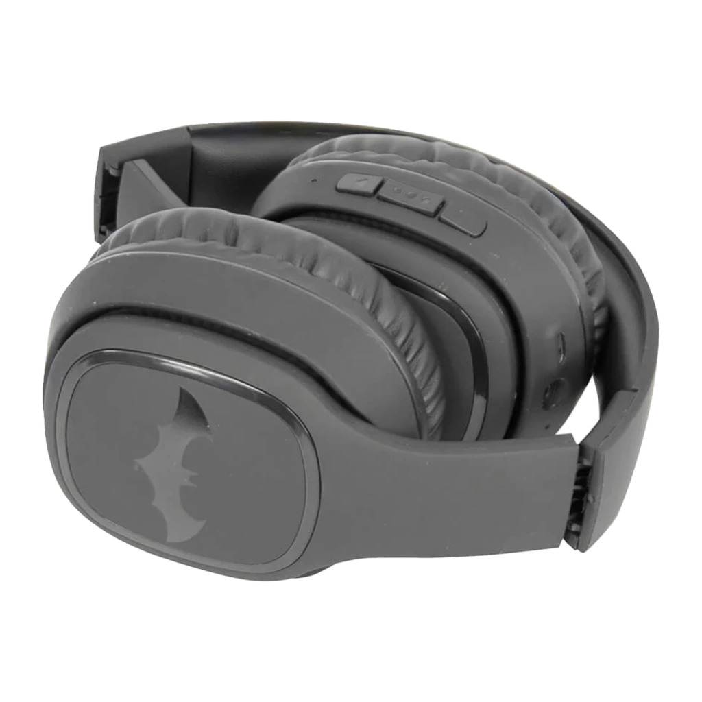 OTL Technologies Batman The Dark Knight noir, vue latérale: casque sans fil avec logo Batman sur le pavillon - Ítem1