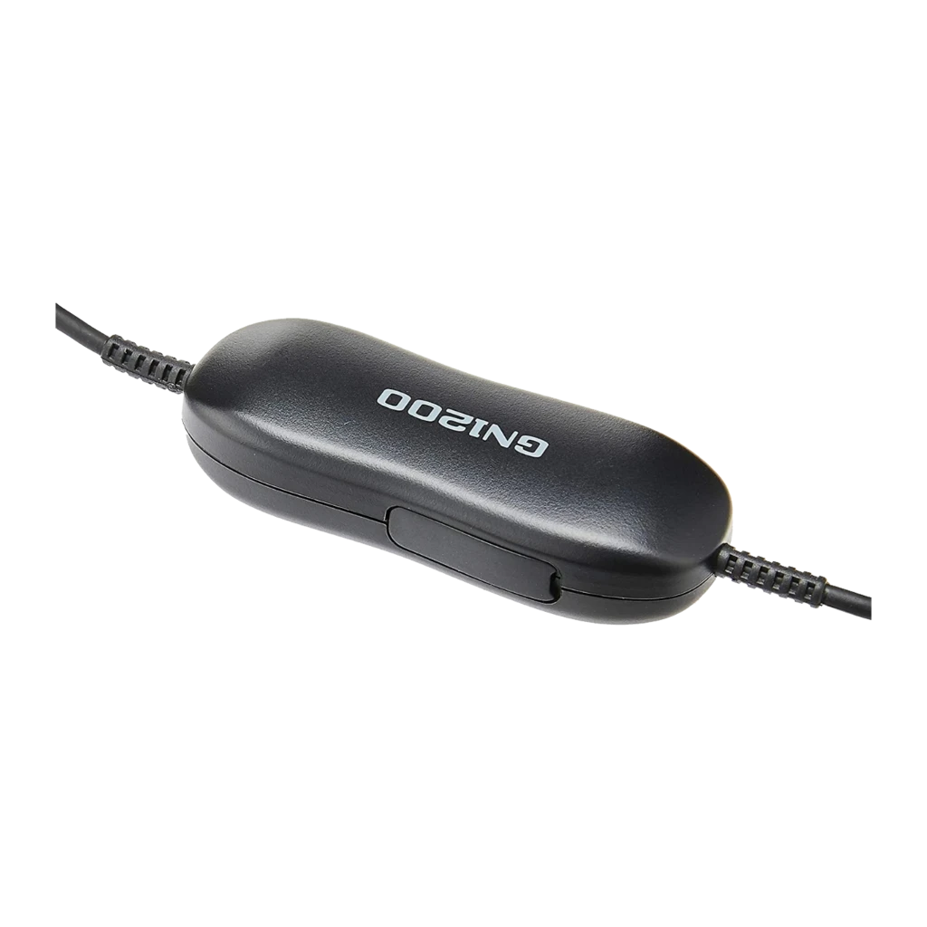 Jabra Cable GN1200 preto, vista principal: cabo completo com módulo central, conectores RJ e QD visíveis - Item2