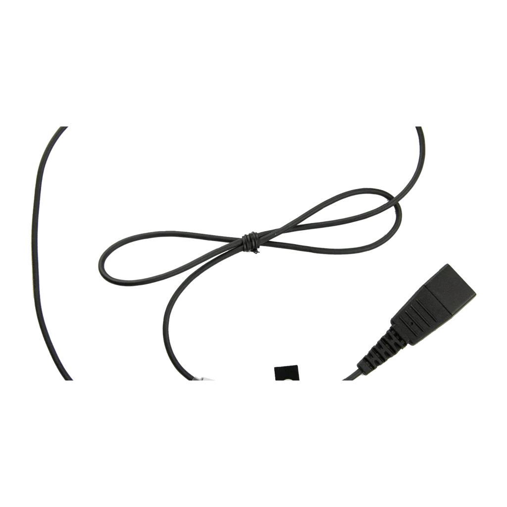 Jabra Cable GN1200 preto, vista principal: cabo completo com módulo central, conectores RJ e QD visíveis - Item3